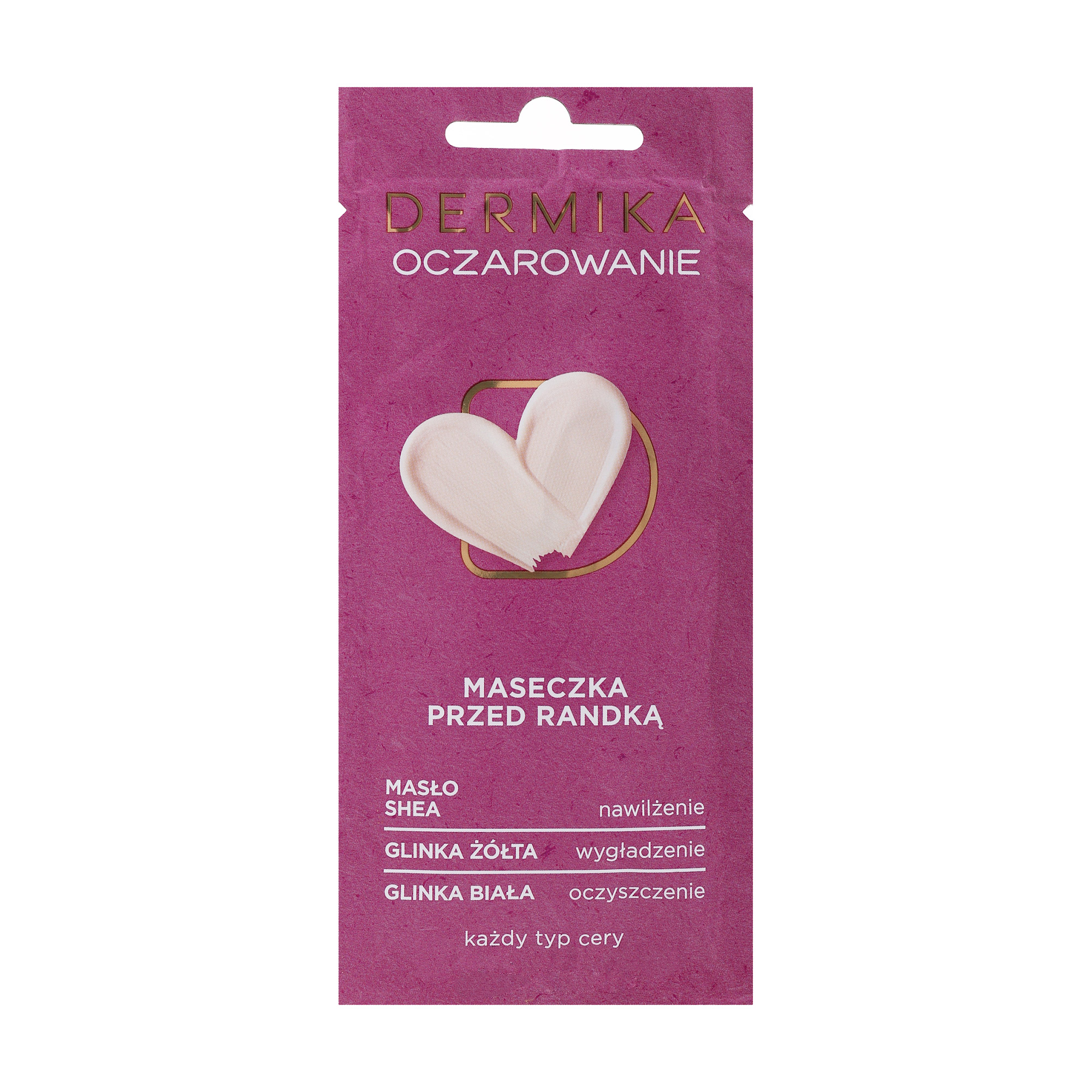 Заспокійлива маска для обличчя Dermika Charm Pre-Date Mask для всіх типів шкіри, 10 мл
